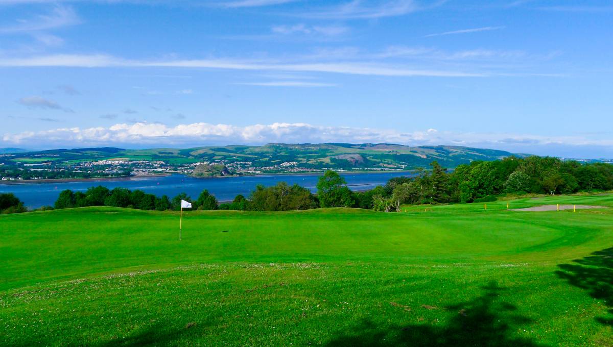 view across the clyde - gleddoch golf club