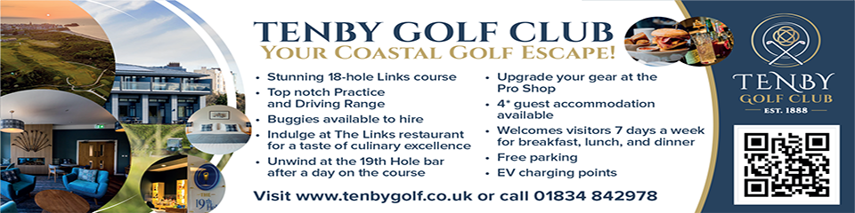tenby golf club banner advert banner