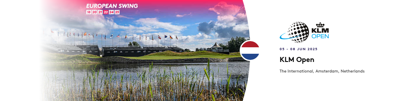 Advert for current DP World Tour Tournament