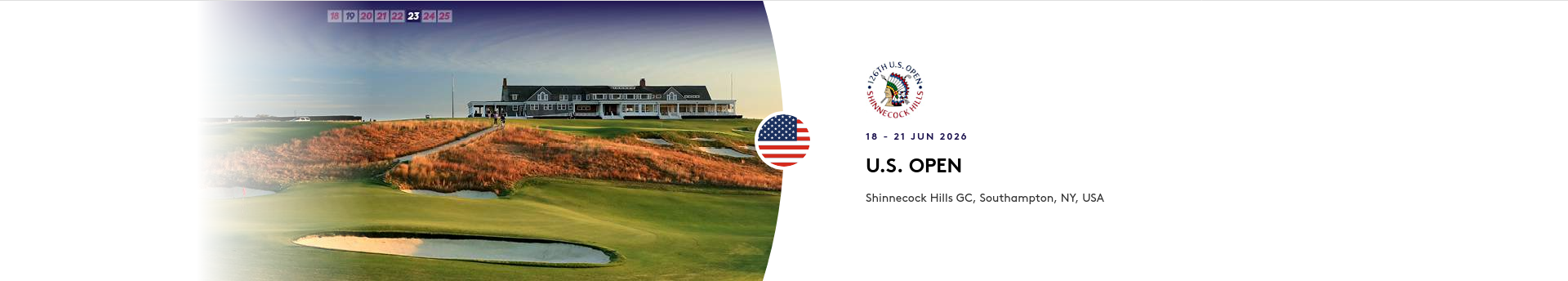 Advert for current DP World Tour Tournament