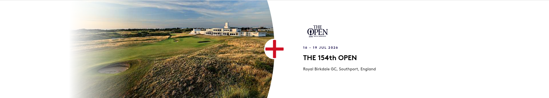 Advert for current DP World Tour Tournament