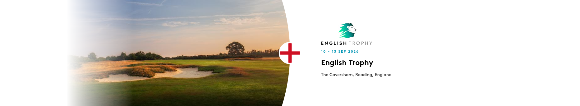 Advert for current DP World Tour Tournament